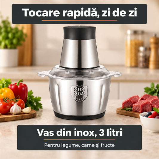 TOCĂTOR ELECTRIC RAPID 3L - TAIE TOTUL ÎN SECUNDE (CHOPPER)