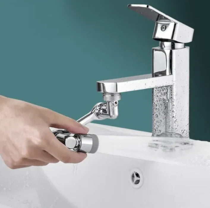 AQUA3D FLEX – Extensie Metalică Rotativă pentru Robinet, Jet Reglabil și Economie de Apă