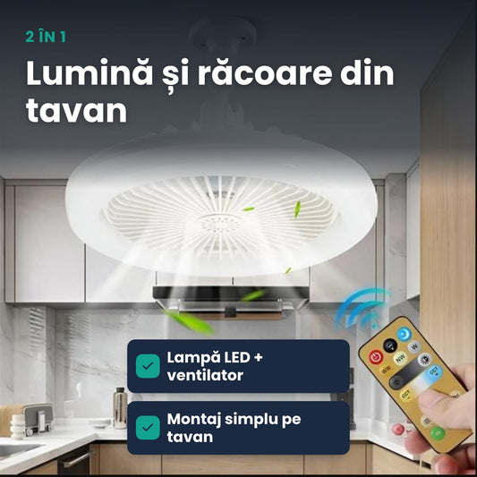 VENTILUX – lumină modernă și răcoare discretă