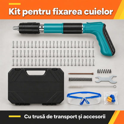 PISTOL DE CUIE MANUAL CU 50 CUIE - KIT BRICOLAJ COMPLET (NAILMASTER)