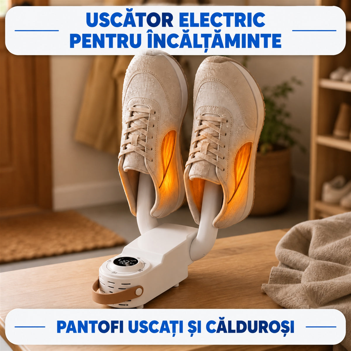 USCĂTOR ELECTRIC PENTRU ÎNCĂLȚĂMINTE - PANTOFI USCAȚI ÎN ORICE ANOTIMP (DRYSHOES)