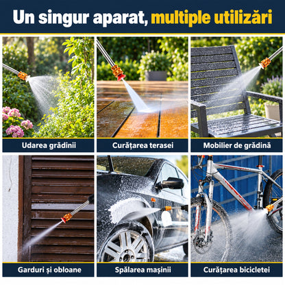 PISTOL DE SPĂLAT CU PRESIUNE, 2 ACUMULATORI - CURĂȚENIE PUTERNICĂ (POWERWASH)