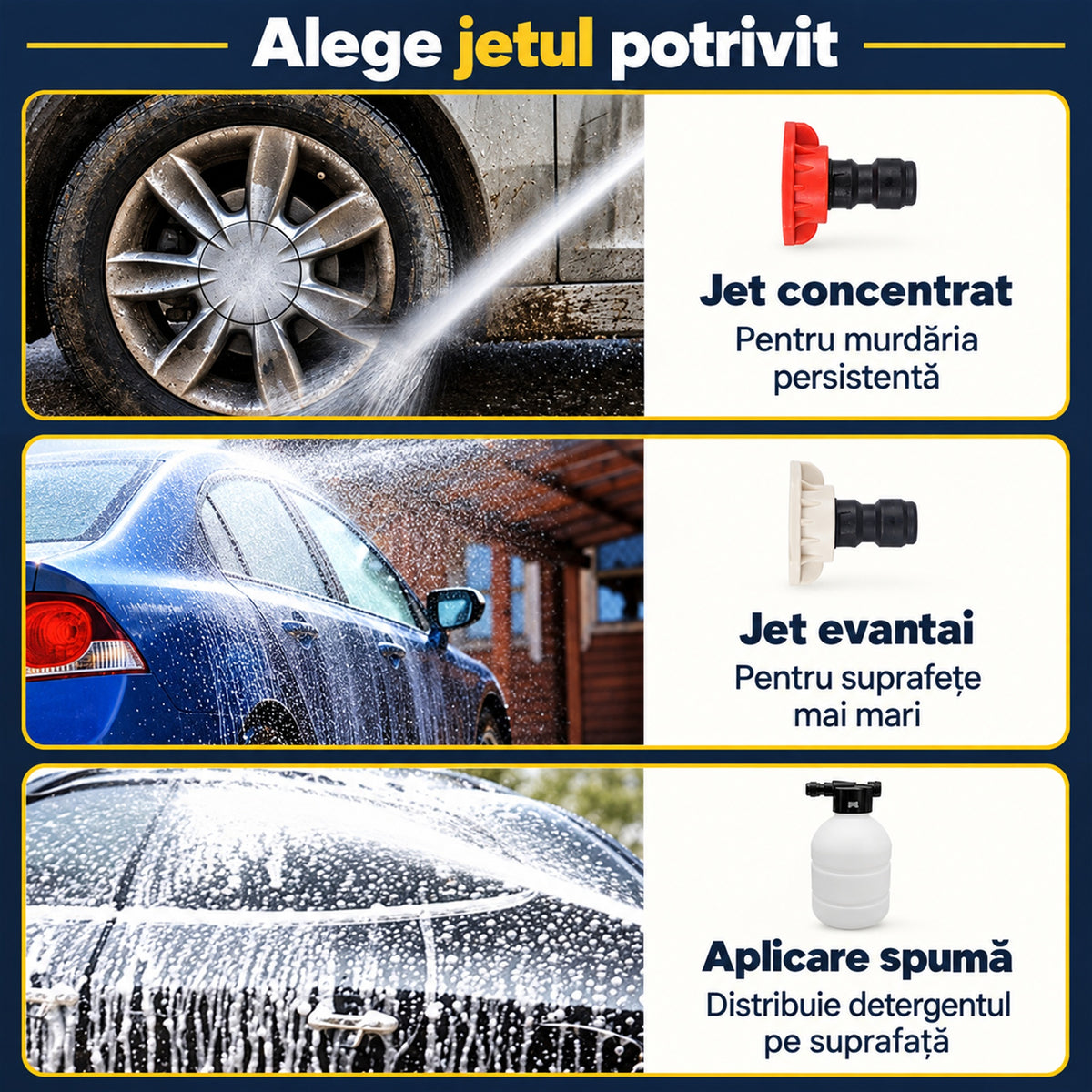 PISTOL DE SPĂLAT CU PRESIUNE, 2 ACUMULATORI - CURĂȚENIE PUTERNICĂ (POWERWASH)