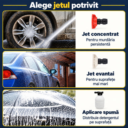 PISTOL DE SPĂLAT CU PRESIUNE, 2 ACUMULATORI - CURĂȚENIE PUTERNICĂ (POWERWASH)