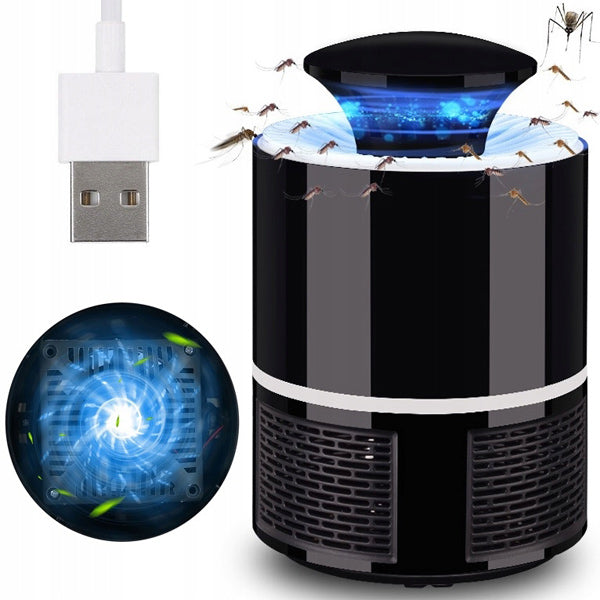 MOSQUITRAP – Lampă anti-țânțari cu LED UV – Capcană electrică silențioasă pentru interior, protecție 24/7 fără chimicale