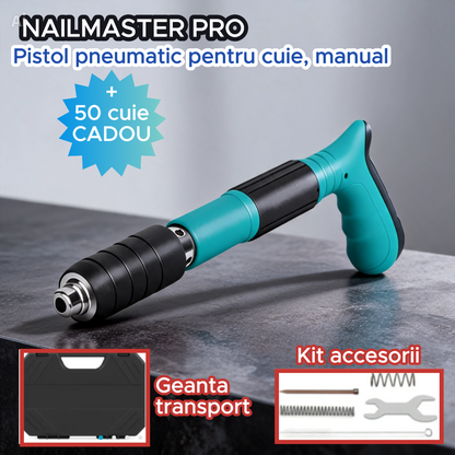 PISTOL DE CUIE MANUAL CU 50 CUIE - KIT BRICOLAJ COMPLET (NAILMASTER)