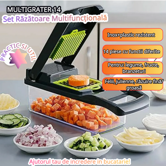 SET RĂZĂTOARE 14 PIESE - FELIERE RAPIDĂ (MULTIGRATER)