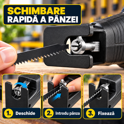 ADAPTOR FIERĂSTRĂU PENTRU BORMAȘINĂ - TAIE LEMN ȘI METAL (SAWDRIVE)