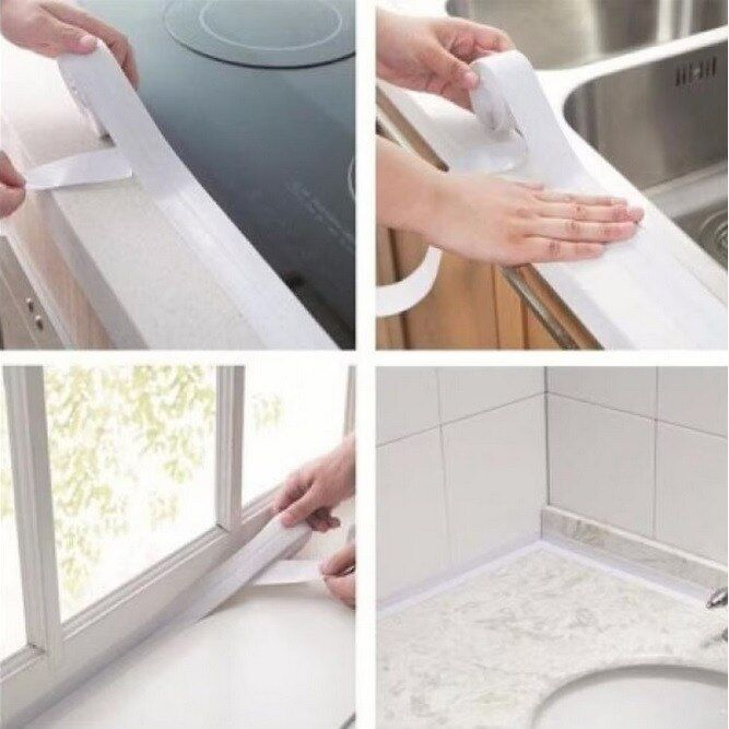 MOULDSTOP TAPE – Bandă adezivă etanșare baie 1+1 GRATIS – Scapă de mucegai și umezeală definitiv