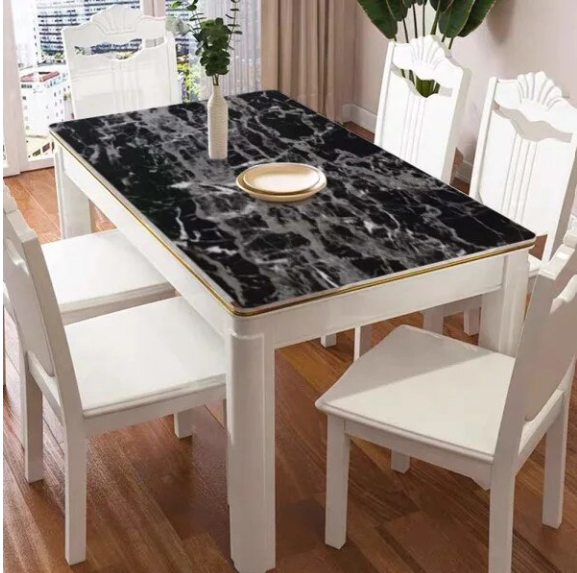 BLACKMARBLE – Tapet autocolant marmură negru – Transformă-ți mobila într-o clipă, fără renovare (60×300 cm)