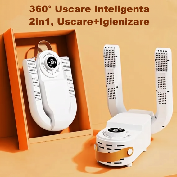DRYSHOES PRO – Uscător electric pentru încălțăminte, căciuli și mănuși – Pantofi uscați și călduroși în orice anotimp