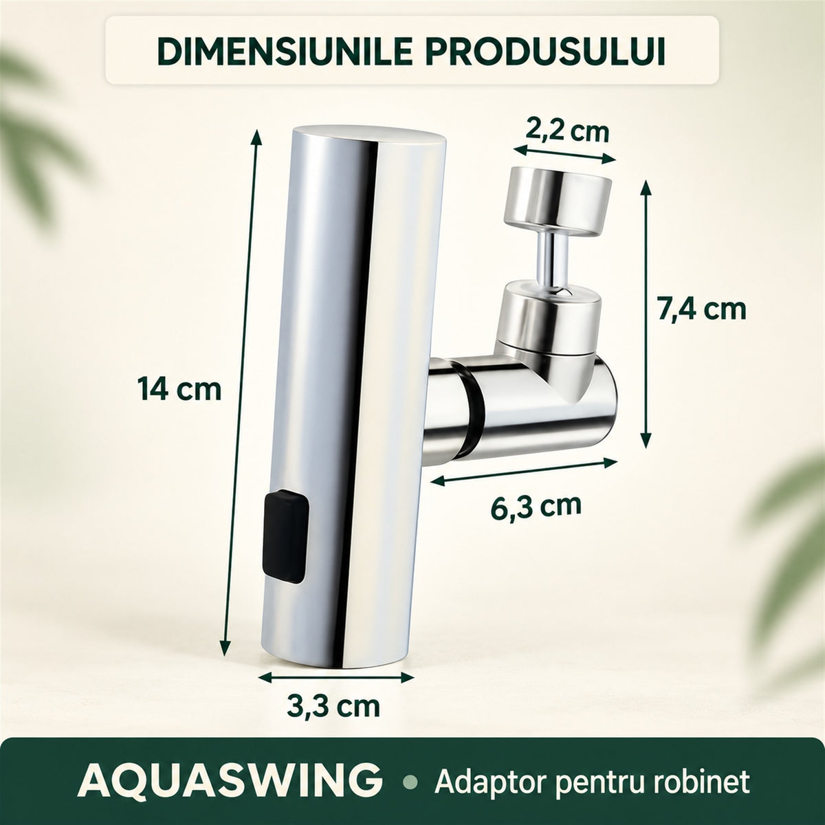 ADAPTOR ROBINET CU BRAȚ PIVOTANT - ECONOMISEȘTE APĂ (AQUASWING)