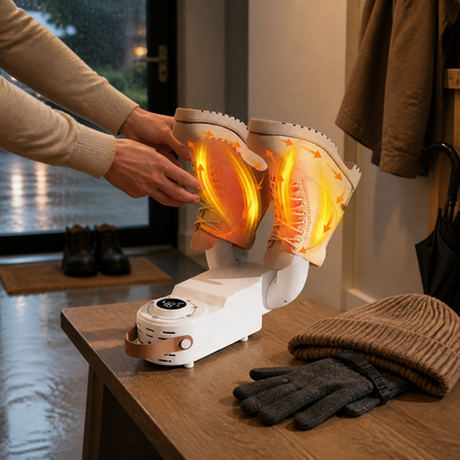 DRYSHOES PRO – Uscător electric pentru încălțăminte, căciuli și mănuși – Pantofi uscați și călduroși în orice anotimp