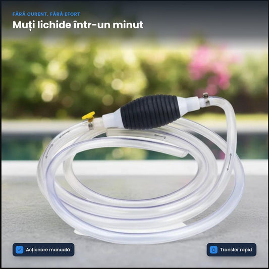 FLOWPUMP – Pompă Manuală pentru Transfer de Lichide, Simplu, Rapid și Eficient