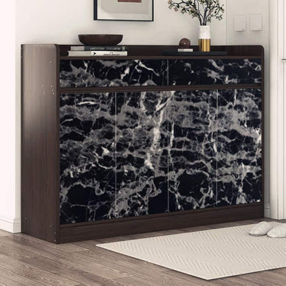 BLACKMARBLE – Tapet autocolant marmură negru – Transformă-ți mobila într-o clipă, fără renovare (60×300 cm)