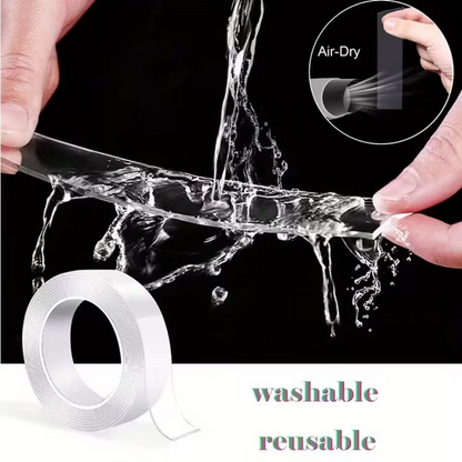 GRIPTAPE – Bandă magică dublu adezivă silicon transparent 1+1 GRATIS – Lipește totul, nu se vede nimic (Ivy Grip 3m)