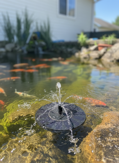 SUNFOUNTAIN – Fântână solară plutitoare – Spectacol de apă în grădină, iaz sau piscină