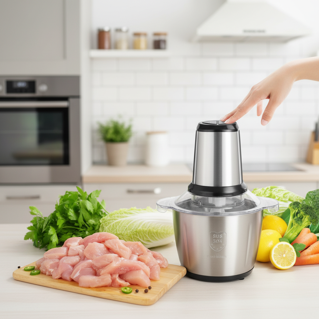 CHOPPER 3L – Tocător Electric cu Vas din Inox, Compact și Ultra Rapid