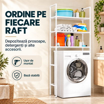 RAFT METALIC CU 3 POLITE - ORDINE ÎN BAIE ȘI SPĂLĂTORIE (RAFT3POLITE)