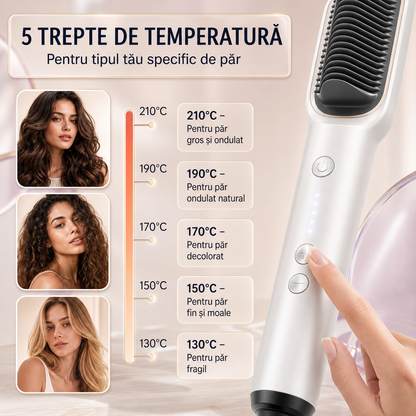PERIE ELECTRICĂ PENTRU ÎNDREPTAT PĂRUL - PĂR LUCIOS ÎN MINUTE (SILKBRUSH)