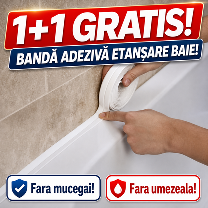 1+1 GRATIS - BANDĂ ETANȘARE BAIE - SCAPI DE MUCEGAI DEFINITIV (MOULDSTOP)