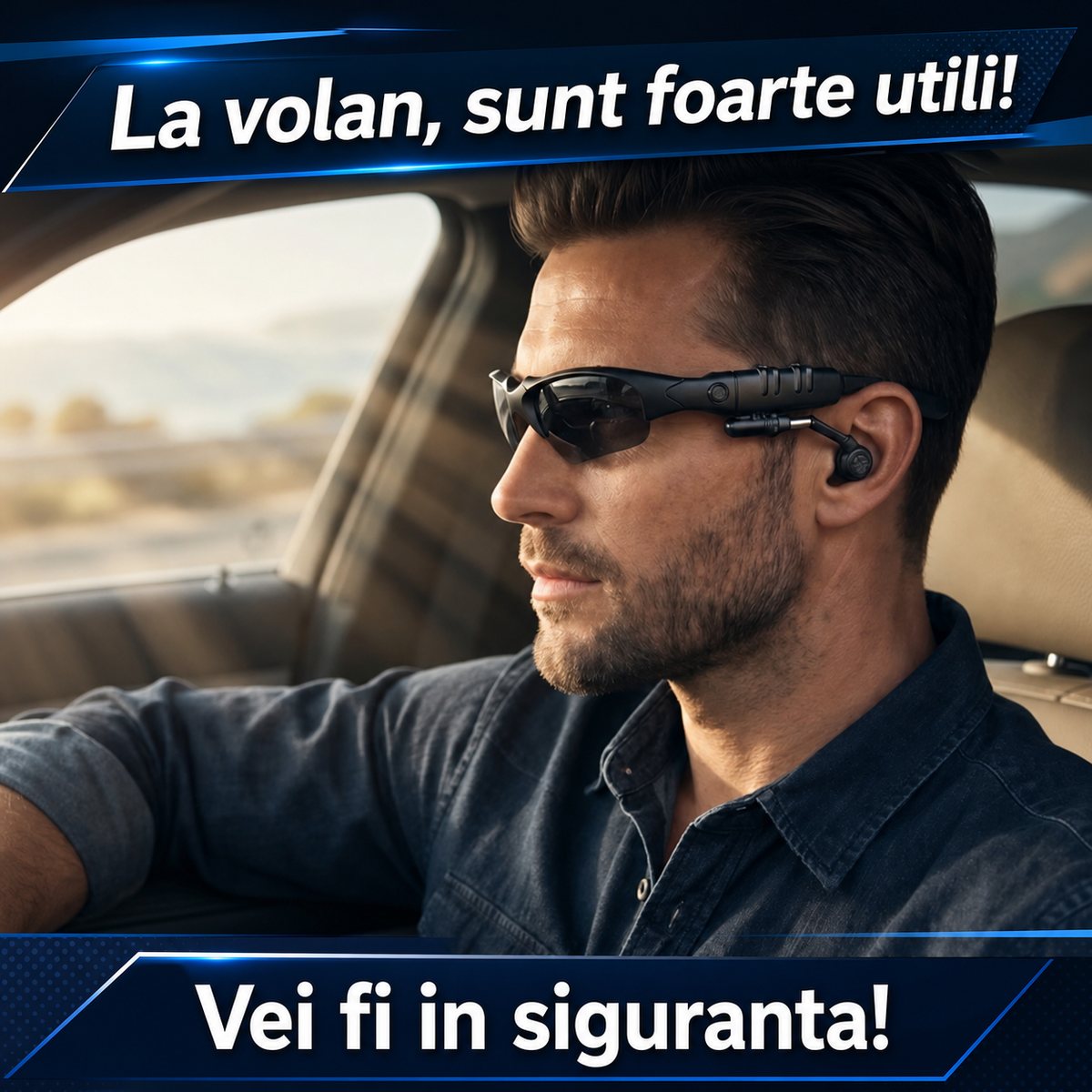 OCHELARI DE SOARE CU BLUETOOTH - MUZICĂ ȘI APELURI HANDSFREE (FREETALK M996)
