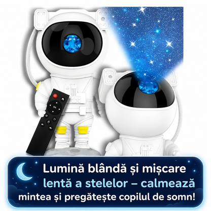 PROIECTOR NIGHT LIGHT ASTRONAUT - MAGIE ÎN CAMERA COPIILOR (STARS PROIECTOR)