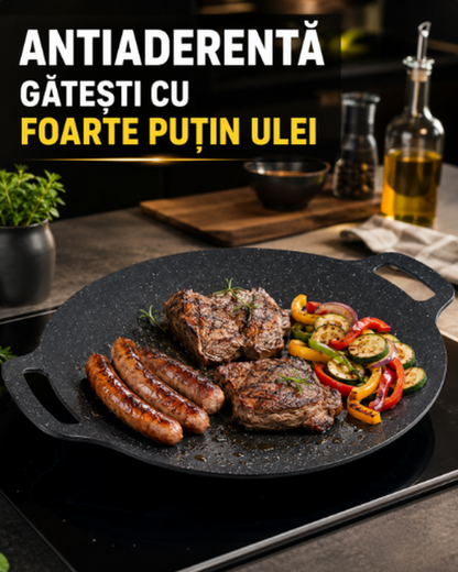 1+1! PLITĂ JAPONEZĂ ANTIADERENTĂ - GĂTEȘTE UNIFORM (JAPANPAN)