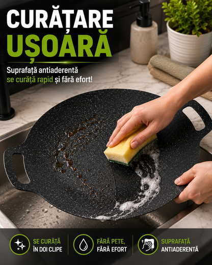 1+1! PLITĂ JAPONEZĂ ANTIADERENTĂ - GĂTEȘTE UNIFORM (JAPANPAN)