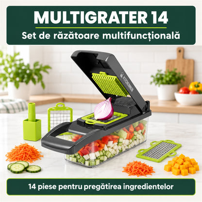 SET RĂZĂTOARE 14 PIESE - FELIERE RAPIDĂ (MULTIGRATER)