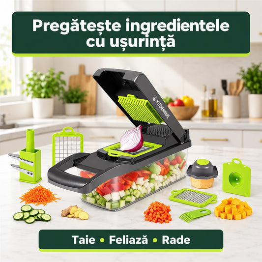 SET RĂZĂTOARE 14 PIESE - FELIERE RAPIDĂ (MULTIGRATER)