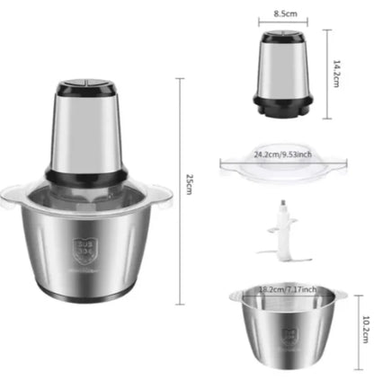 CHOPPER 3L – Tocător Electric cu Vas din Inox, Compact și Ultra Rapid