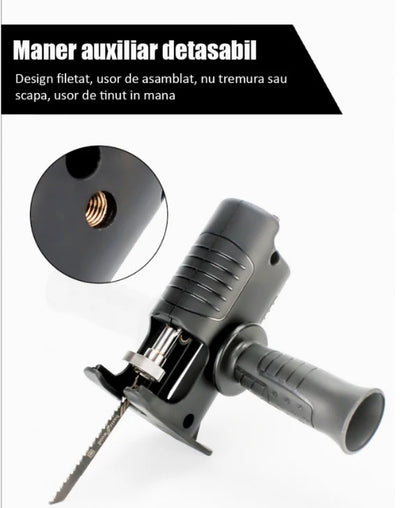 SAWDRIVE – Adaptor bormașină tip fierăstrău pentru tăiat lemn sau metal