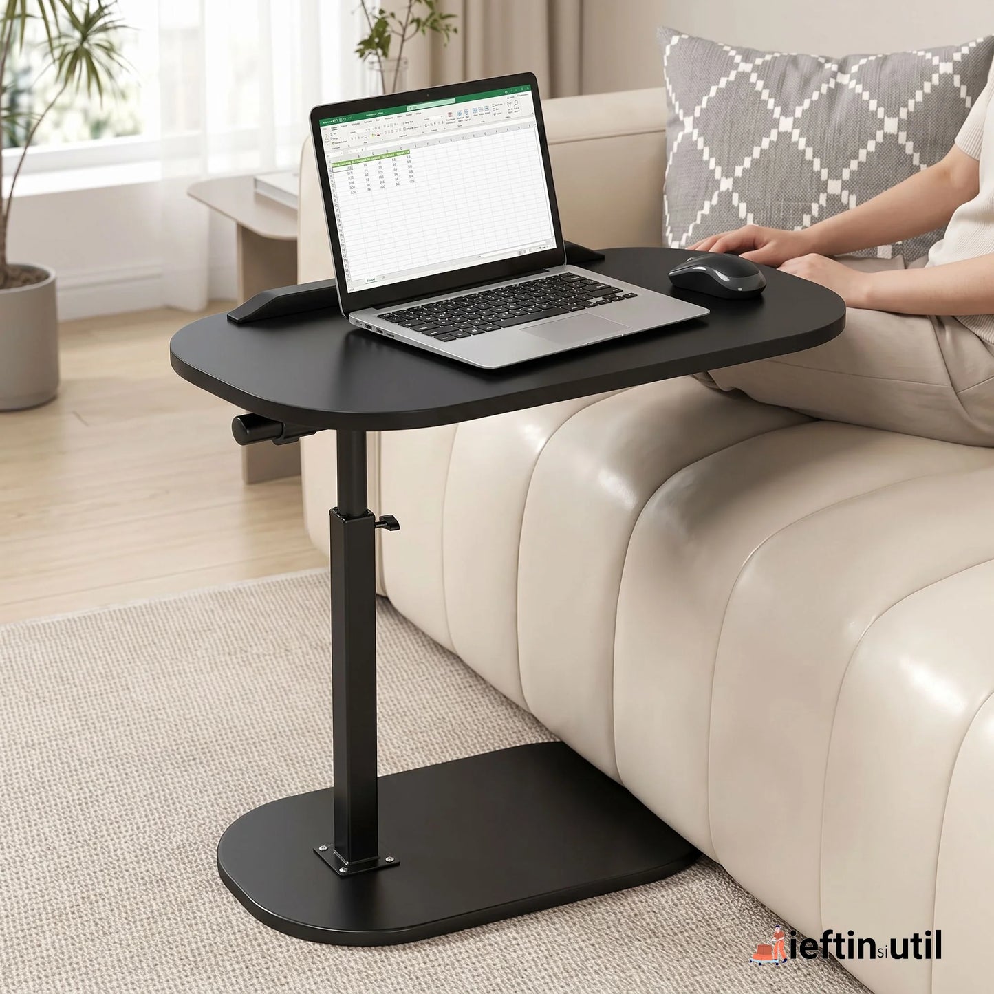 SIDETABLE – Măsuță de cafea laterală design modern – Eleganță și confort lângă canapea (45×30×80 cm)