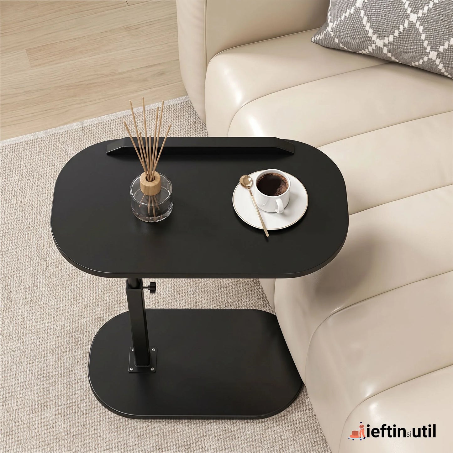 SIDETABLE – Măsuță de cafea laterală design modern – Eleganță și confort lângă canapea (45×30×80 cm)