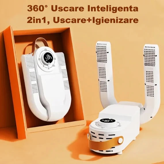 DRYSHOES PRO – Uscător electric pentru încălțăminte, căciuli și mănuși – Pantofi uscați și călduroși în orice anotimp