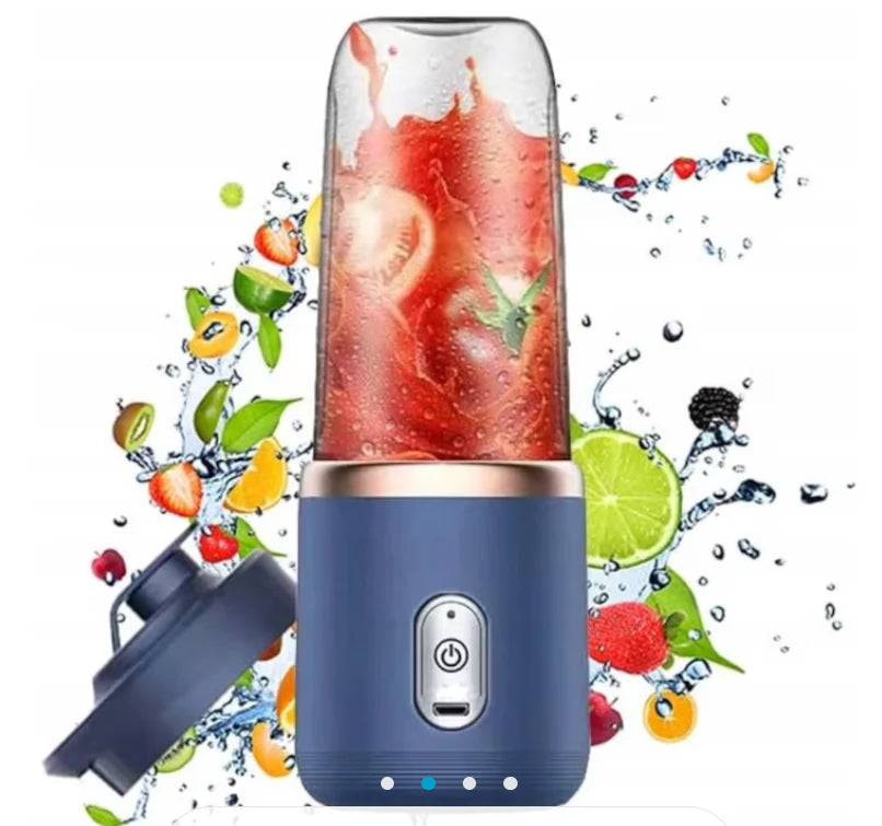 SMOOTHIEGO – Mini Blender Portabil cu Încărcare USB și 2 Pahare pentru Smoothie & Shake