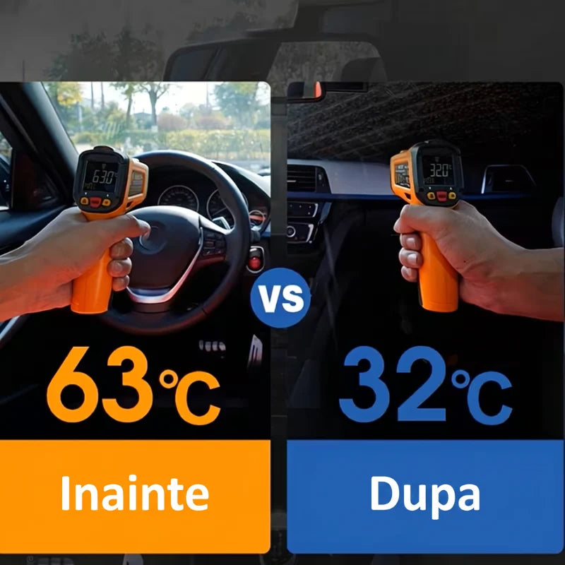 SUNSHADE PRO – Parasolar auto tip umbrelă pentru parbriz – Mașina ta răcoasă și protejată vara (UV rezistent)