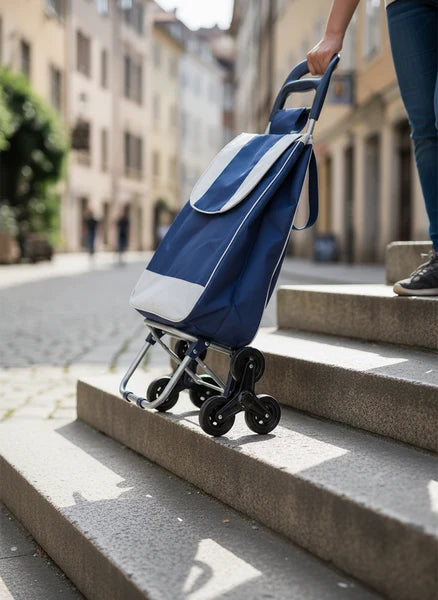 STAIRROLL 25 – Cărucior pentru Cumpărături cu Roți Triple pentru Trepte, până la 25 kg