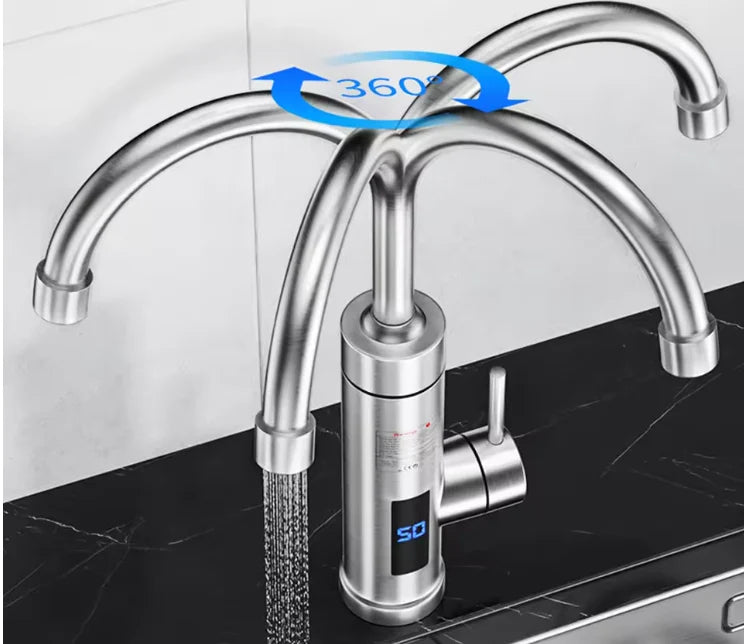 HOTFLOW TAP – Robinet electric cu încălzire instantanee – Apă caldă în 3 secunde, cu afișaj digital