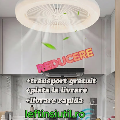 VENTILUX – lumină modernă și răcoare discretă în aceeași lampă de tavan