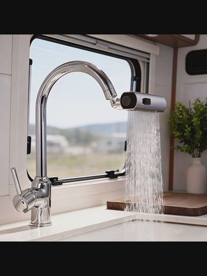 AQUASWING – Adaptor Universal pentru Robinet cu Braț Pivotant și Economizor de Apă