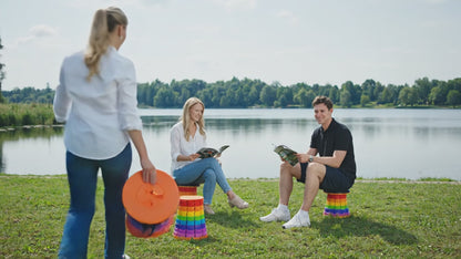 TRIPSEAT – Scaun Pliabil Telescopic Portabil, Reglabil 6–45 cm pentru Camping și Drumetii