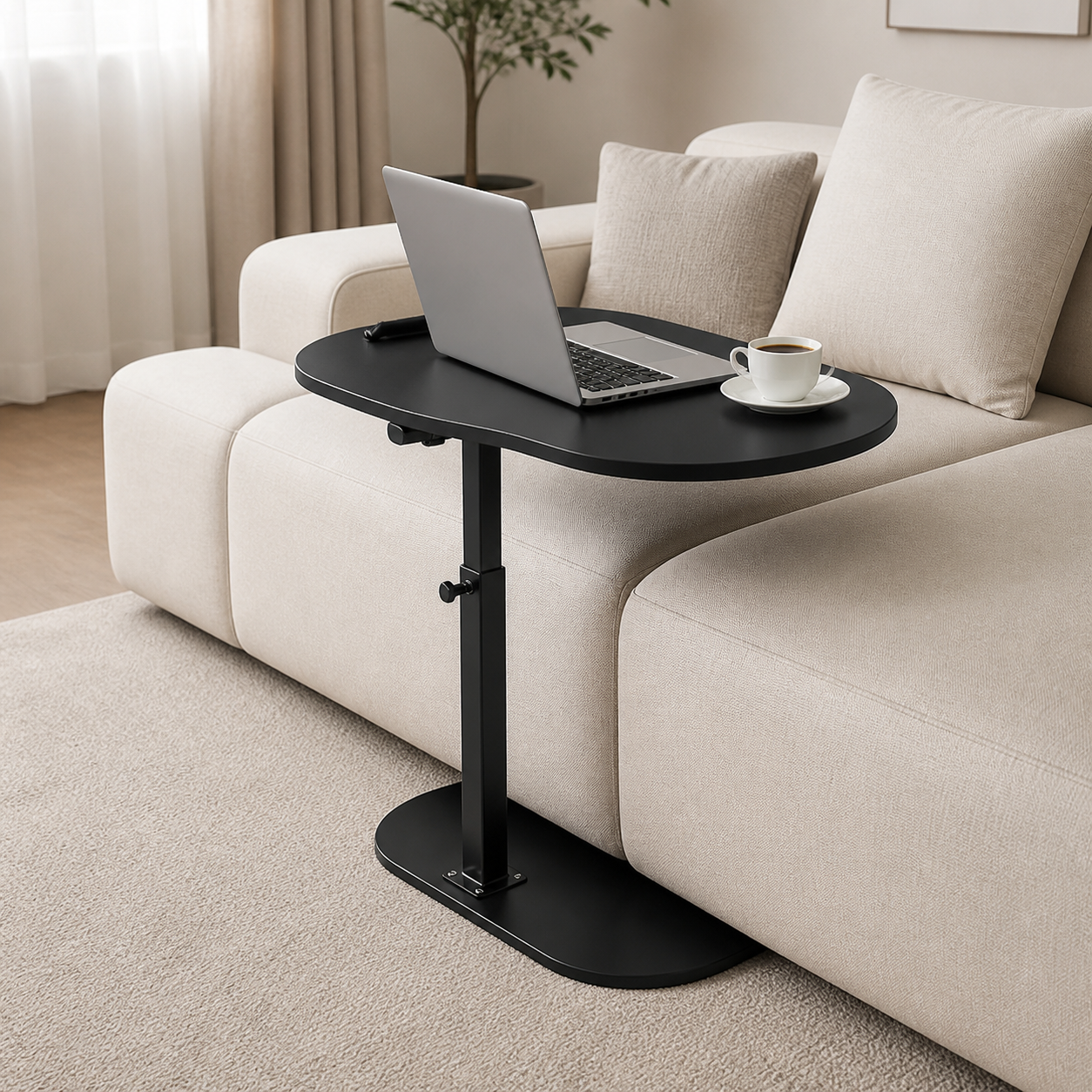 SIDETABLE – Măsuță de cafea laterală design modern – Eleganță și confort lângă canapea (45×30×80 cm)