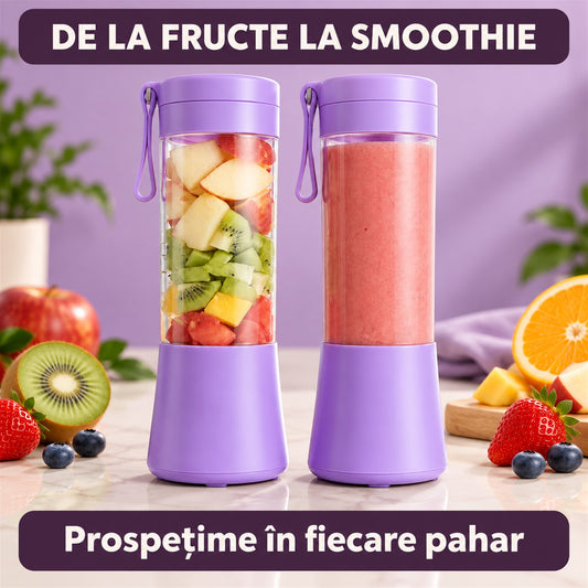 BLENDER PORTABIL CU ÎNCĂRCARE USB - SMOOTHIE ORICÂND (SMOOTHIECUP)