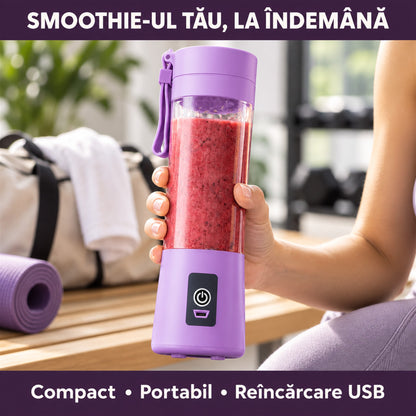 BLENDER PORTABIL CU ÎNCĂRCARE USB - SMOOTHIE ORICÂND (SMOOTHIECUP)