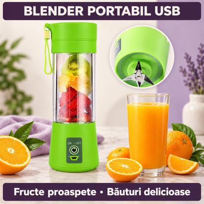 BLENDER PORTABIL CU ÎNCĂRCARE USB - SMOOTHIE ORICÂND (SMOOTHIECUP)
