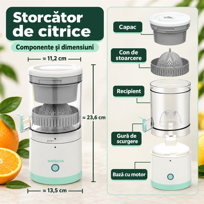 STORCĂTOR ELECTRIC DE FRUCTE - SUC PROASPĂT ORIUNDE (JUICYGO)
