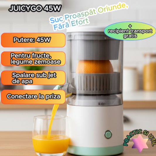 STORCĂTOR ELECTRIC DE FRUCTE - SUC PROASPĂT ORIUNDE (JUICYGO)