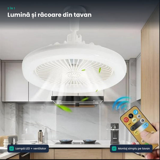 VENTILUX – lumină modernă și răcoare discretă